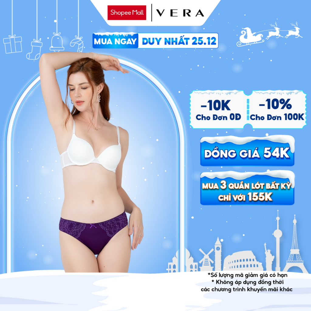 Quần lót nữ Misaki microfiber phối ren mát lạnh ôm trọn hoàn hảo - 6373