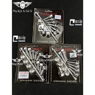 VM Full Bộ Ốc Đầu Lòng Kiểu Thái Salaya Inox 304 Gắn Dream, Wave Nhỏ, Future Neo MS6391