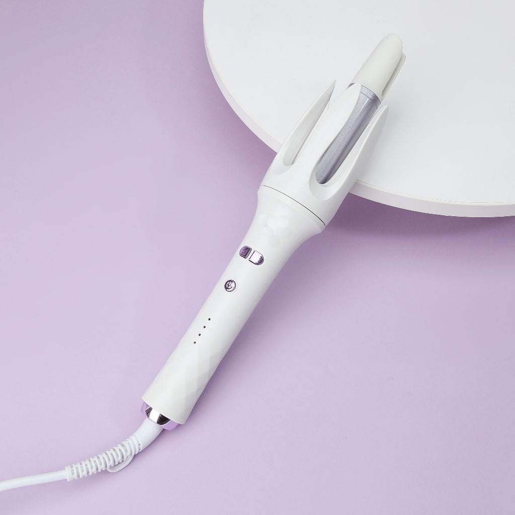 Máy uốn tóc tự động trục uốn 32mm xoay 360 độ Máy tạo kiểu tóc chất liệu gốm phủ tourmaline chăm sóc và bảo vệ tóc ok
