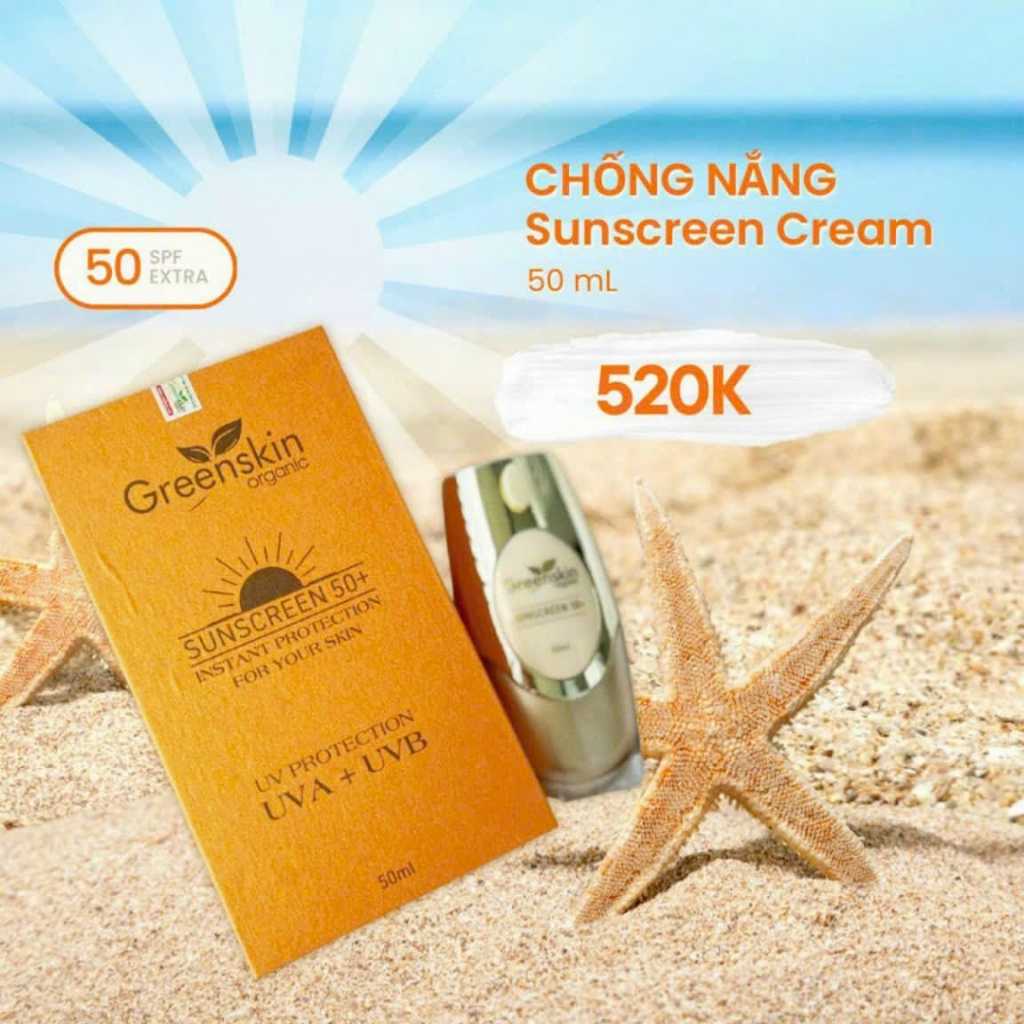 Kem chống nắng dưỡng trắng Greenskin Organic [CAM KẾT CHÍNH HÃNG 100%]