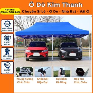 Nhà bạt di động đa năng gấp gọn 3m x 4,5m, 3m x 6m khung sắt sơn tĩnh điện không gỉ