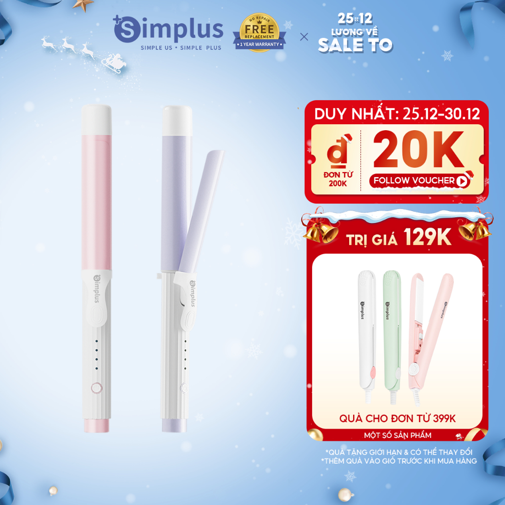 Máy uốn tóc Simplus 32MM JFBA007 - Bảo Hành 1 Năm 1 Đổi 1
