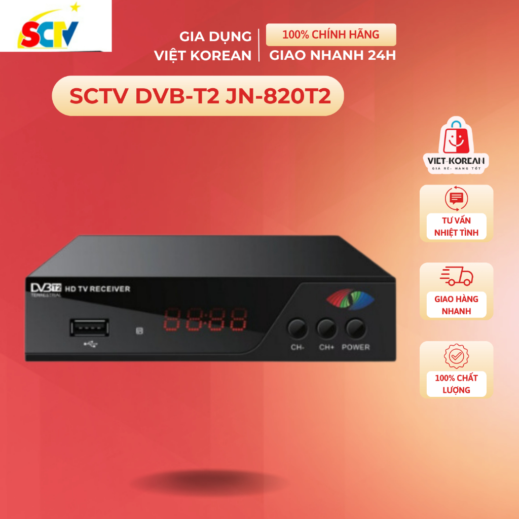 Đầu thu kỹ thuật số SCTV DVB-T2 JN-820T2