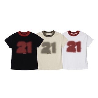 Áo ringer baby tee isme “21 forever halftone”