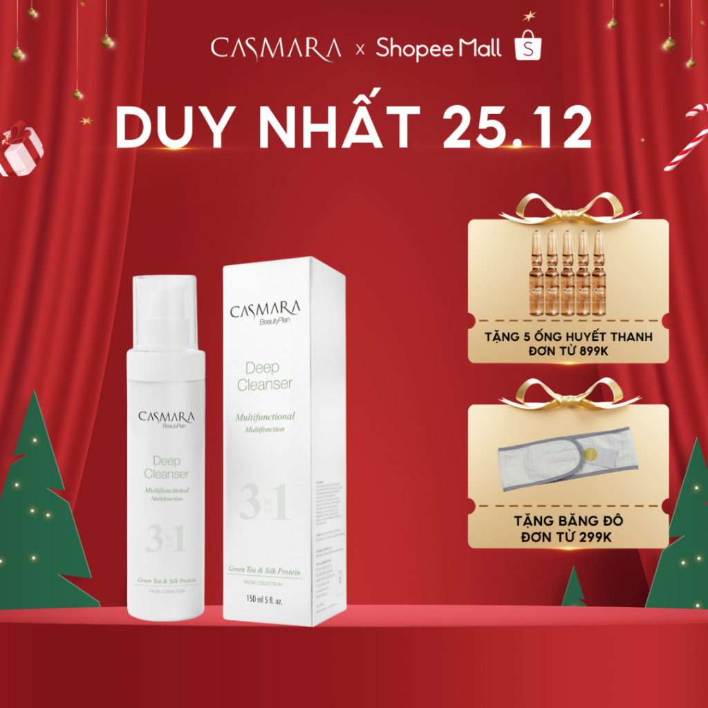 Sữa Rửa Mặt CASMARA 3IN1 Facial Cleanser 150ml - 500ml