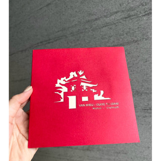 Thiệp 3D hình Văn Miếu Hà Nội