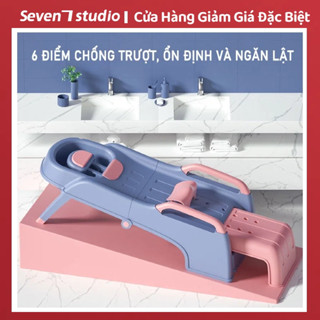 Ghế Gội Đầu Cỡ Đại cho Trẻ Em với Tấm Lót Đỡ Gáy - Sự Lựa Chọn Hoàn Hảo cho Bé Không Bị Mỏi Cổ.