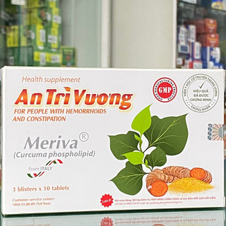 Viên uống An Tri Vương - Hỗ trợ điều trị bệnh trĩ, giúp co búi trĩ, giảm đau rát hậu môn do trĩ (Hộp 30 viên)