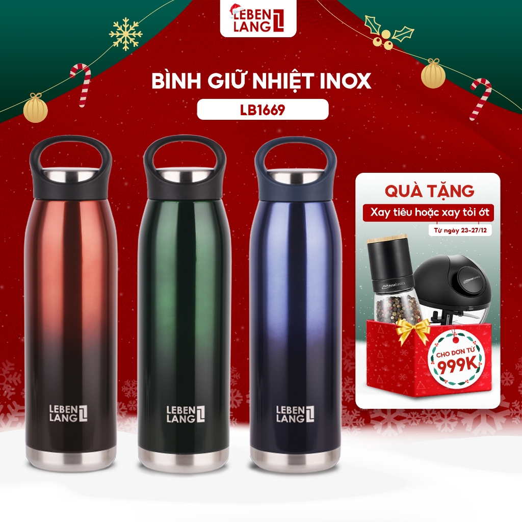 Bình giữ nhiệt LEBENLANG LB1666 inox 304 cao cấp không gỉ, dung tích 700ml - hàng chính hãng