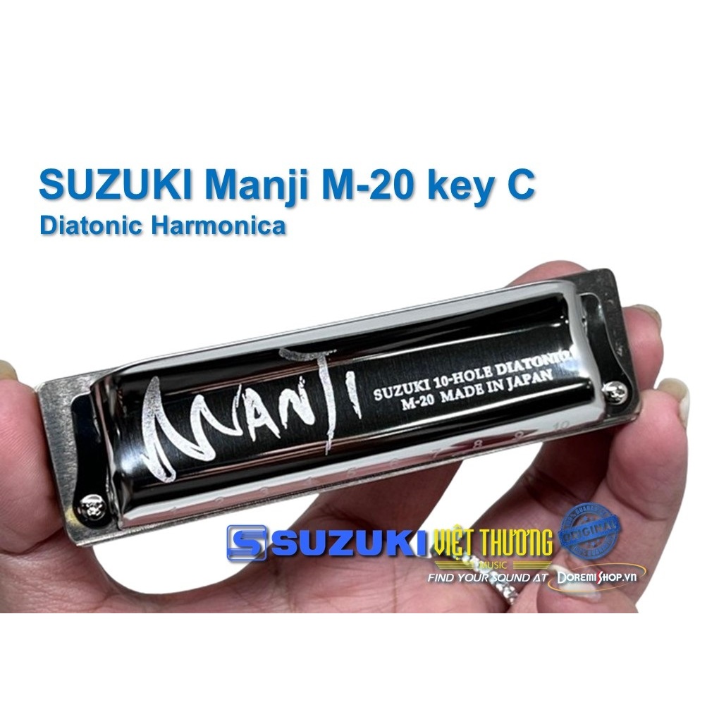 Kèn khẩu cầm Suzuki Diatonic Harmonica Manji M-20 C