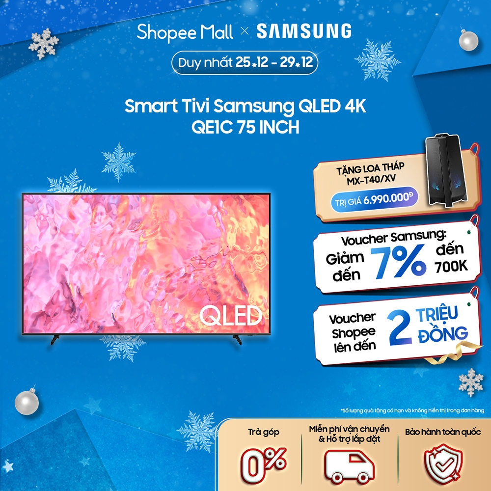 Smart Tivi Samsung QLED 4K QE1C