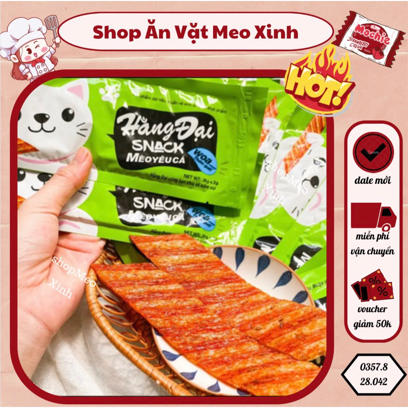 SNACK MÈO YÊU CÁ HẰNG ĐẠI , SNACK ĂN VẶT 2K CỔNG TRƯỜNG