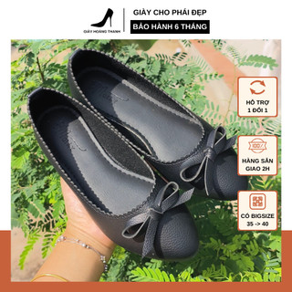 Giày búp bê bít mũi big size giày bệt nữ công sở mũi nhọn emgiay dn74