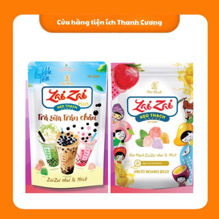 Kẹo thạch Zai Zai Đức Hạnh thanh dài, trà sữa trân châu gói 320g