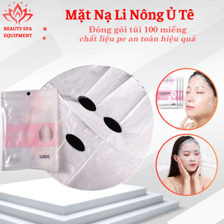 Mặt nạ li lông ủ tê, màng ủ tê dưỡng ẩm gói 100 miếng chất liệu an toàn