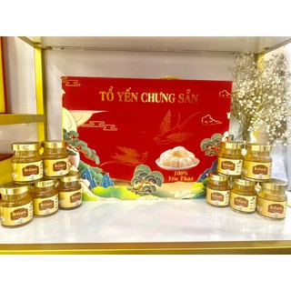 Set quà yến saffron vơi đông trùng hạ thảo 10 lọ yen tăng 0.5gr saffron