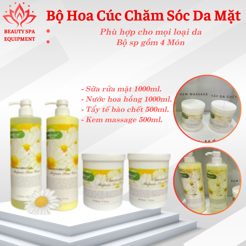 Bộ Chăm sóc Da Hoa Cúc Chăm Sóc Da Mặt
