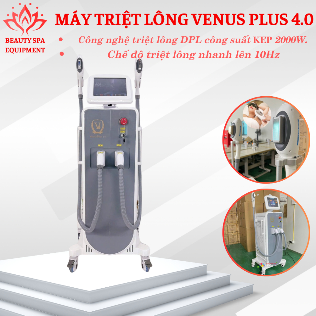 MÁY TRIỆT LÔNG VENUS PLUS 4.0