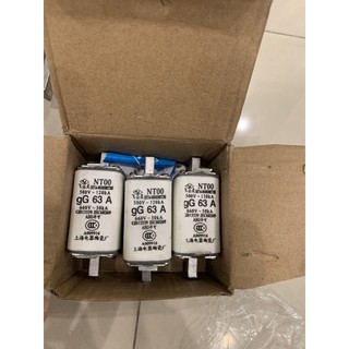 Ruột cầu chì xập 32a 63a 80a 100a 125a 160a 200a nt00 gg80a 500vac 120ka 660vac 50ka - cầu chì sứ nt00 gg
