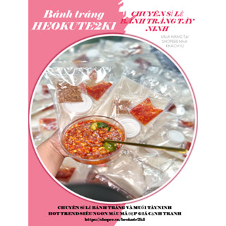 10 bịch bánh tráng phơi sương chấm ớt rim siêu cay