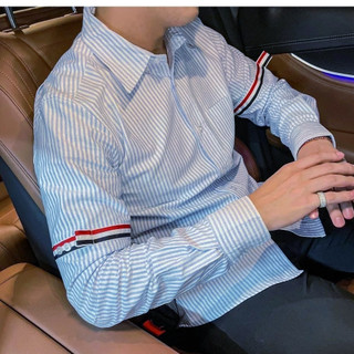 Áo Sơ Mi Nam boy phố Cao Cấp Kẻ Sọc Phong Cách