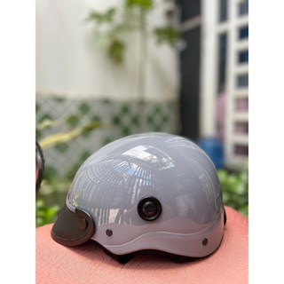 Nón Bảo Hiểm Phủ NaNo bóng Nhiều Màu( lót logo, viền nón theo màu)