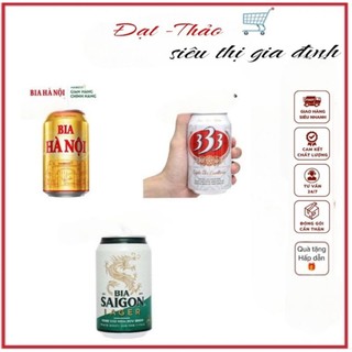 Bia Hà Nội/Bia 333/Bia Sài Gòn -habeco 1 lon ×330ml