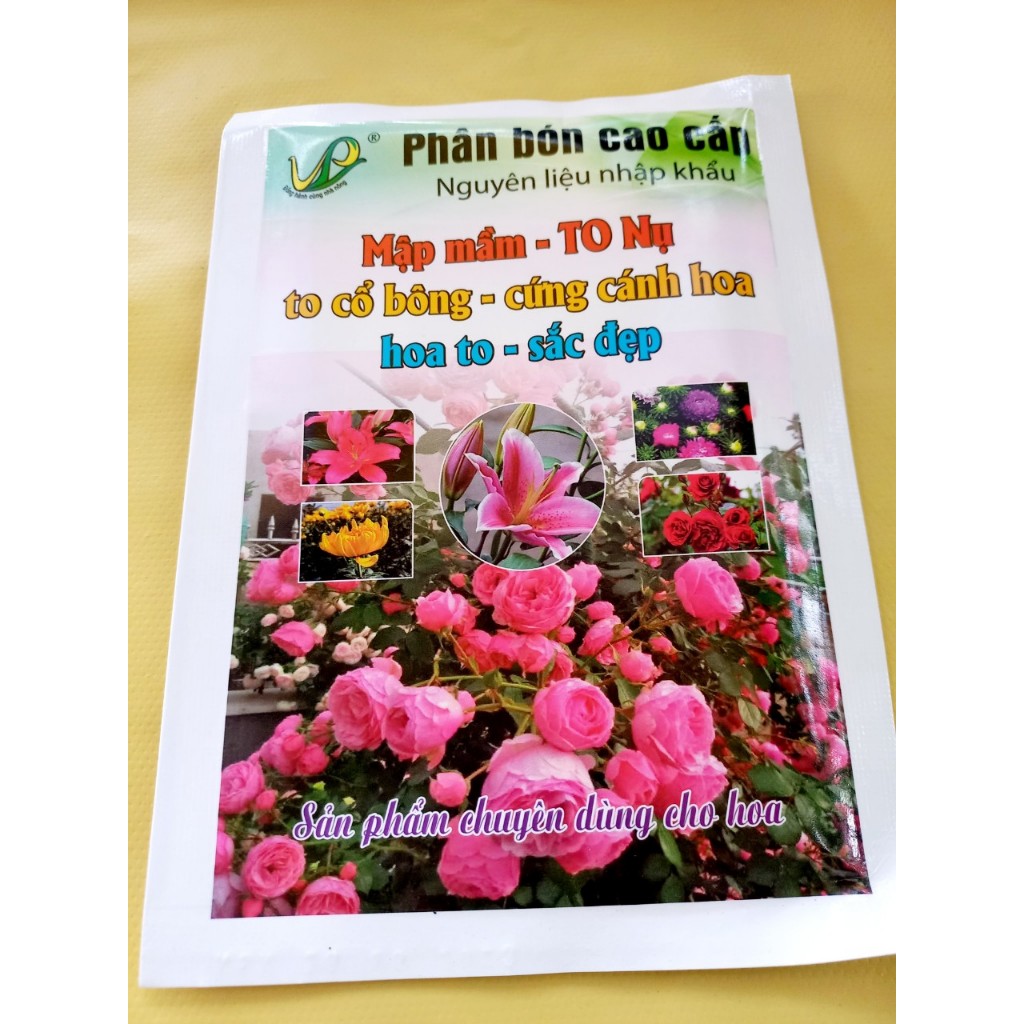 COMBO 10 GÓI PHÂN BÓN CHUYÊN HOA MẬP MẦM,TO NỤ,TO CỔ BÔNG,CỨNG CÁNH HOA,HOA TO,SẮC ĐẸP