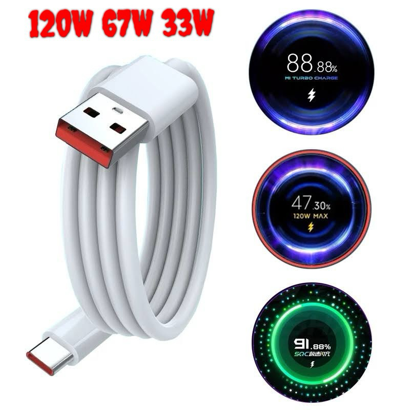 Dây Cáp Sạc Nhanh Xiaomi 33W / 67W / 120W Type-C Sạc Nhanh Mi Turbo cực chất