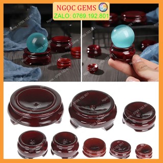 Đế gỗ đặt quả cầu phong thủy