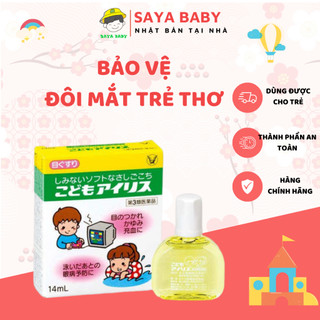 Dung dịch nước nhỏ mắt cho bé Taisho chống cận thị khi dùng điện thoại, máy tính nội địa Nhật Bản 12ml
