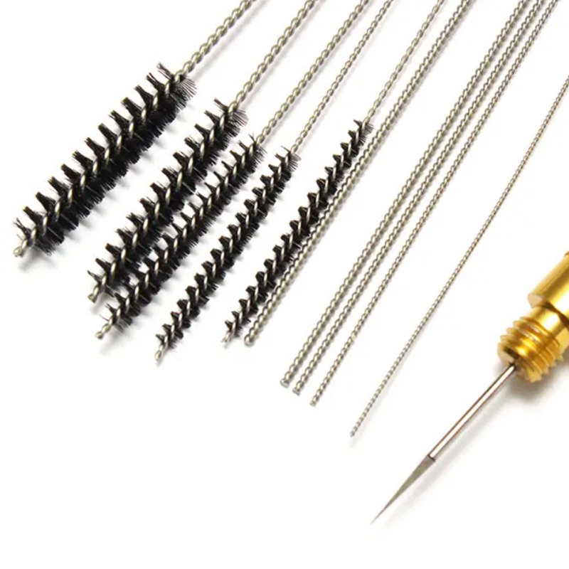 Bộ 11 dụng cụ vệ sinh chế hoà khí , bình xăng con , súng sơn