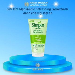 11- [NHẬP KHẨU CHÍNH HÃNG 100%] Sữa rửa mặt dịu nhẹ Simple Kind To Skin Refreshing Facial Wash Gel 150ml - Moncyshop