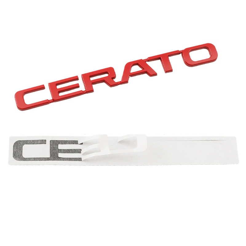Tem Logo Chữ Nổi KIA CERATO - Cao Cấp