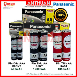 [2 viên] Pin AA - AAA Panasonic 2A Pin Tiểu, 3A Pin Đũa Cao Cấp R6NT R6DT R03NT Chính Hãng chất lượng, an toàn, bền mạnh
