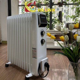 [Hỏa Tốc] Máy sưởi dầu Sunhouse SHD7084, Công suất 2400W, 13 lá phát nhiệt, Có giá phơi, Bảo hành 12 tháng