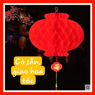 Lồng đèn giấy treo trang trí không thấm nước nhiều kích thước, lồng đèn trang trí Tết
