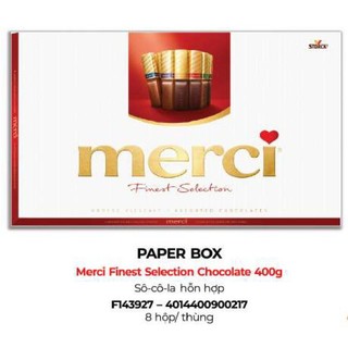 Kẹo Socola Merci Finest Selection Chocolate 400g (Sale Date T8.2025)