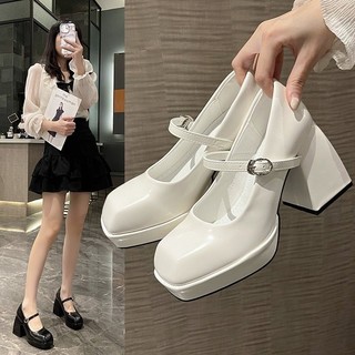 Giày Nữ 10 Phân Đế Đúp Nên Lùi Size Chất Liệu Da Bóng Hàng Full Hộp