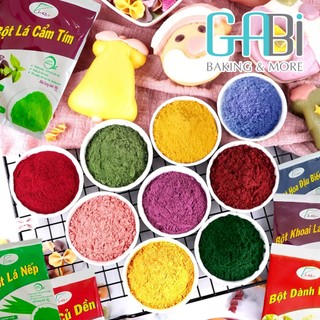 Bột tạo màu tự nhiên 50g(bột gấc/dành dành/lá gai/củ dền/lá nếp-lá dứa/lá cẩm tím/khoai lang tím/bí đỏ)