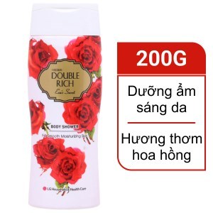 Sữa Tắm Double Rich Cân Bằng Ẩm Hương Hoa Hồng 200g Body Shower Eva's Secret Dezy