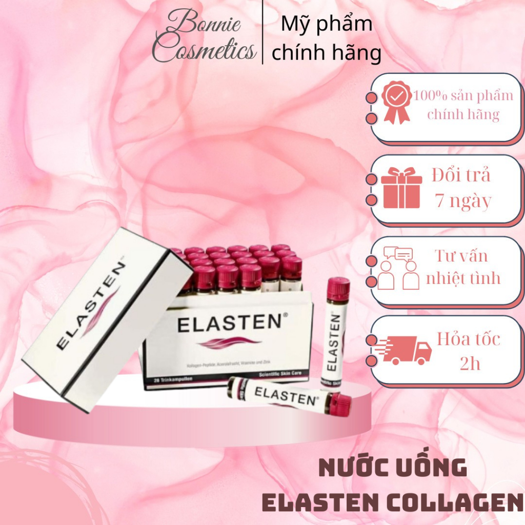 Nước Uống Elasten collagen ngừa lão hóa giúp da căng mịn, tóc chắc khỏe - BonnieCosmetics