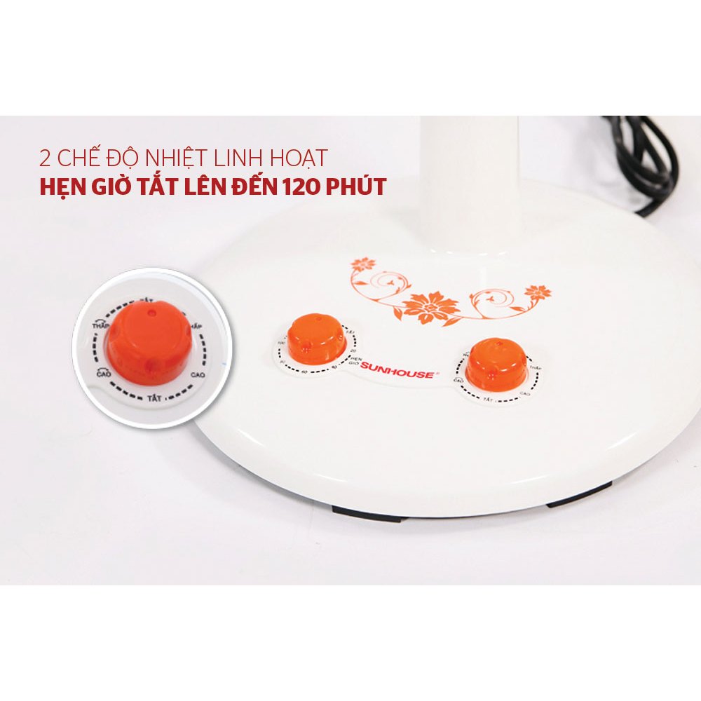 Máy sưởi, quạt sưởi điện halogen Sunhouse SHD7005
