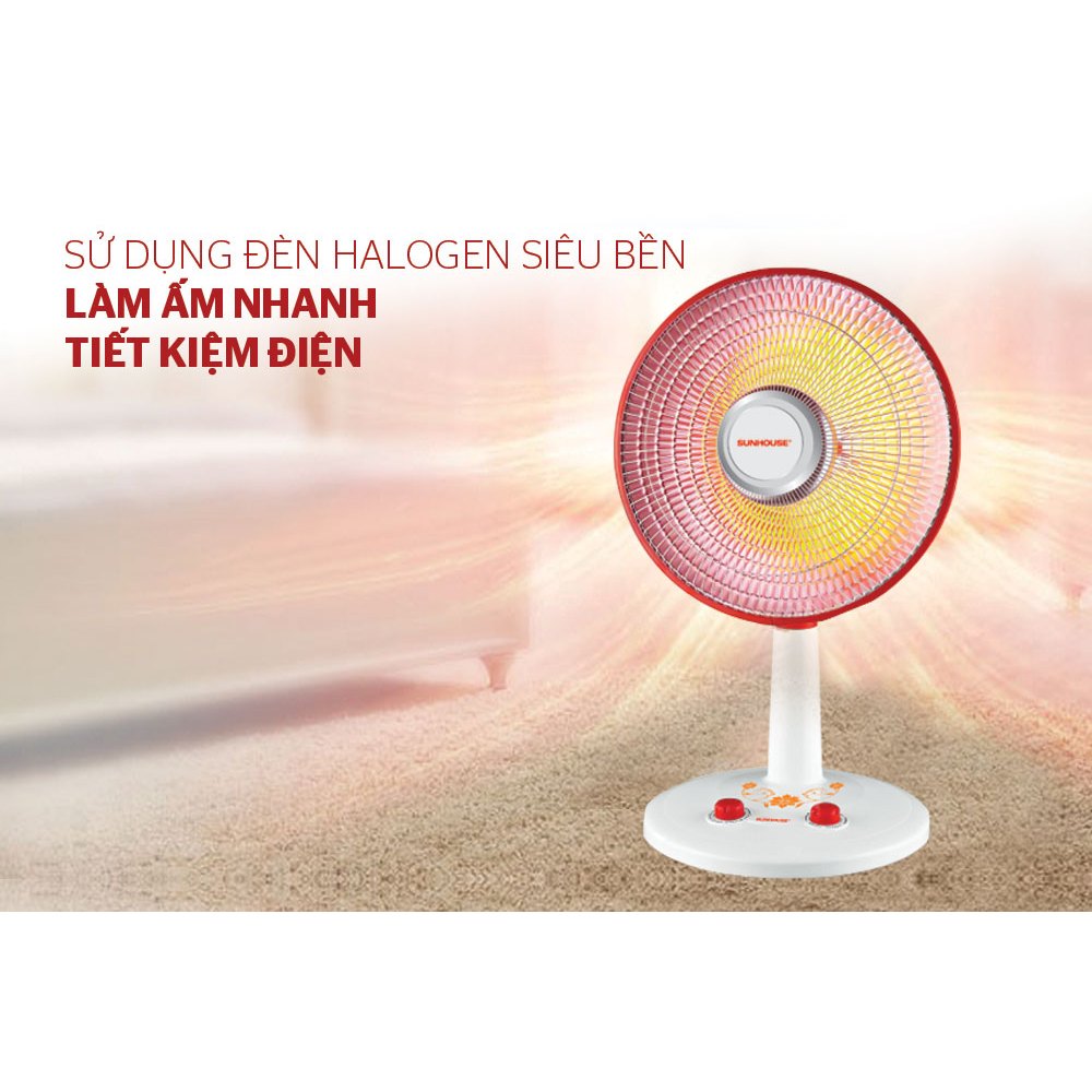 Máy sưởi, quạt sưởi điện halogen Sunhouse SHD7005