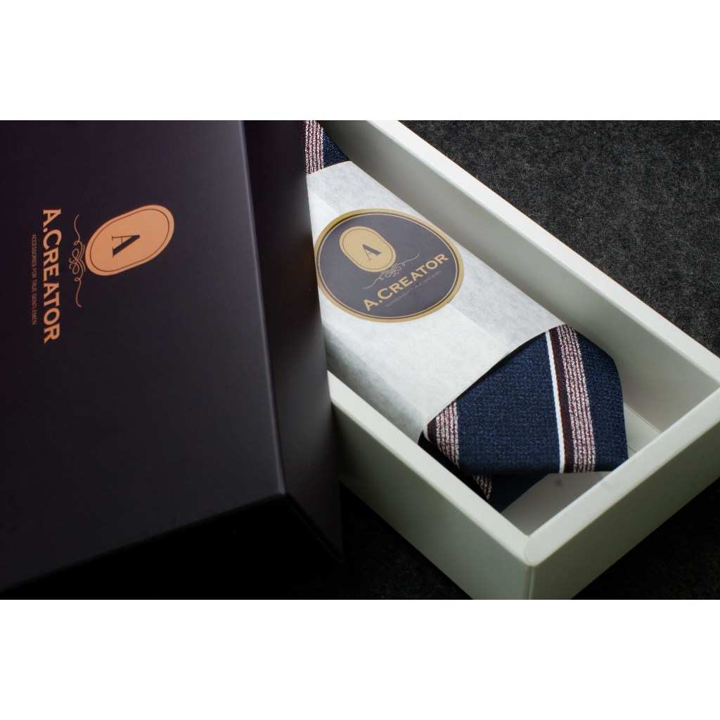 Cà Vạt Poly Silk 7cm - Blue Navy - MS 01