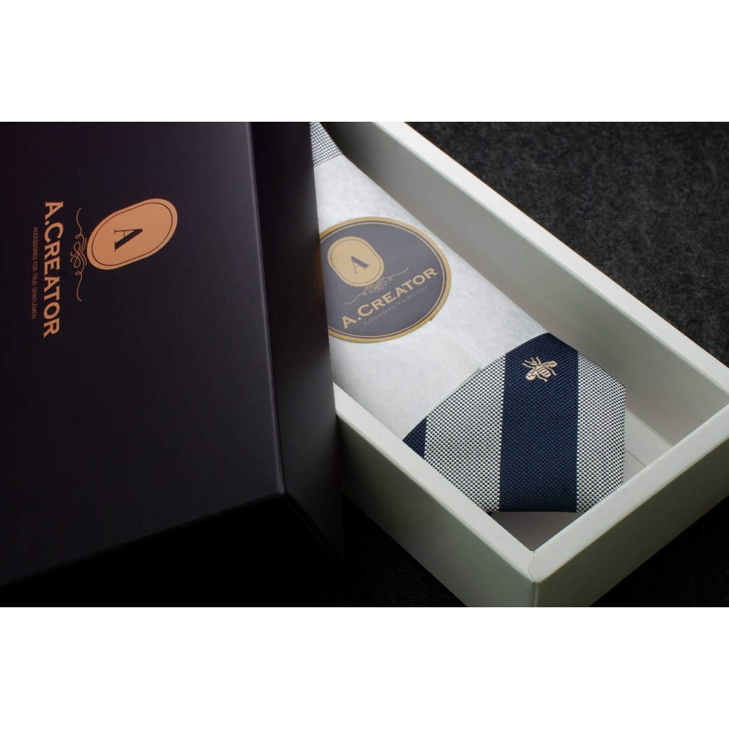 Cà vạt 7cm - Cross Bar Bee MS.01