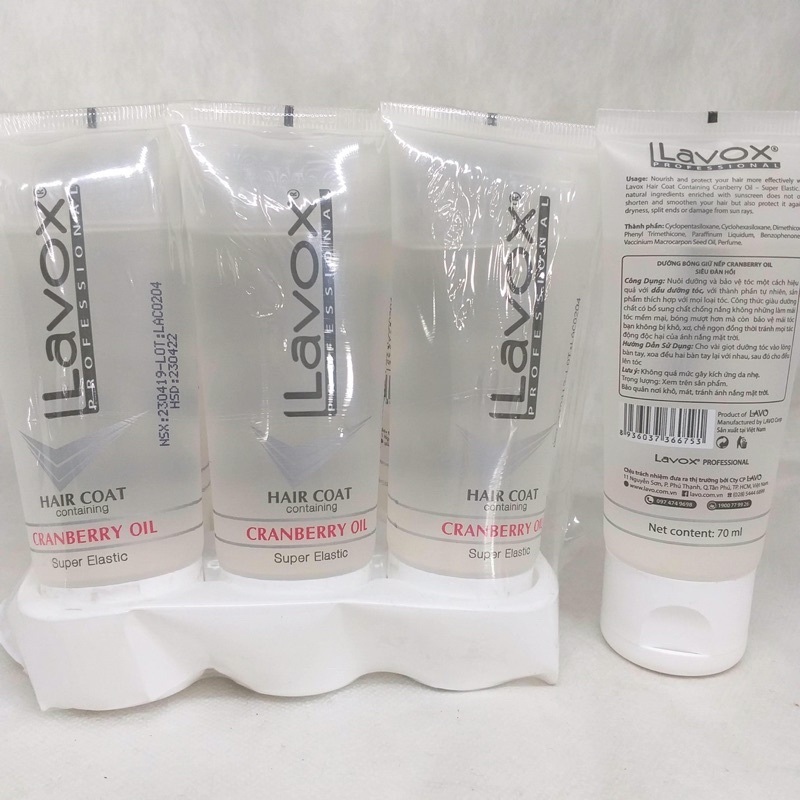 Dầu Bóng Tuýp Lavox Dưỡng Tóc Mềm Chắc Khoẻ 60ml
