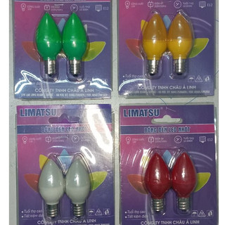 ĐÈN THỜ QUẢ NHÓT ( Vỉ 2 BÓNG)