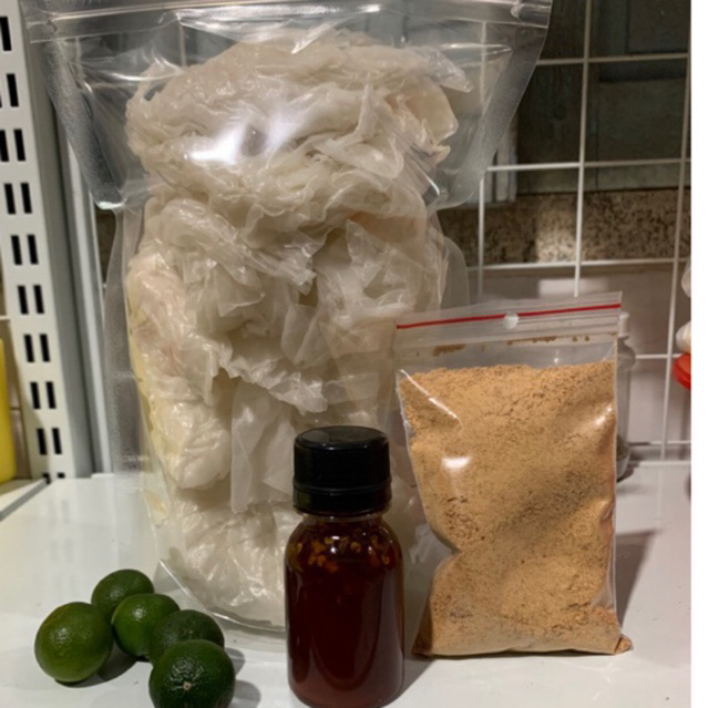 combo bánh tráng phơi sương muối sặc sốt tắt