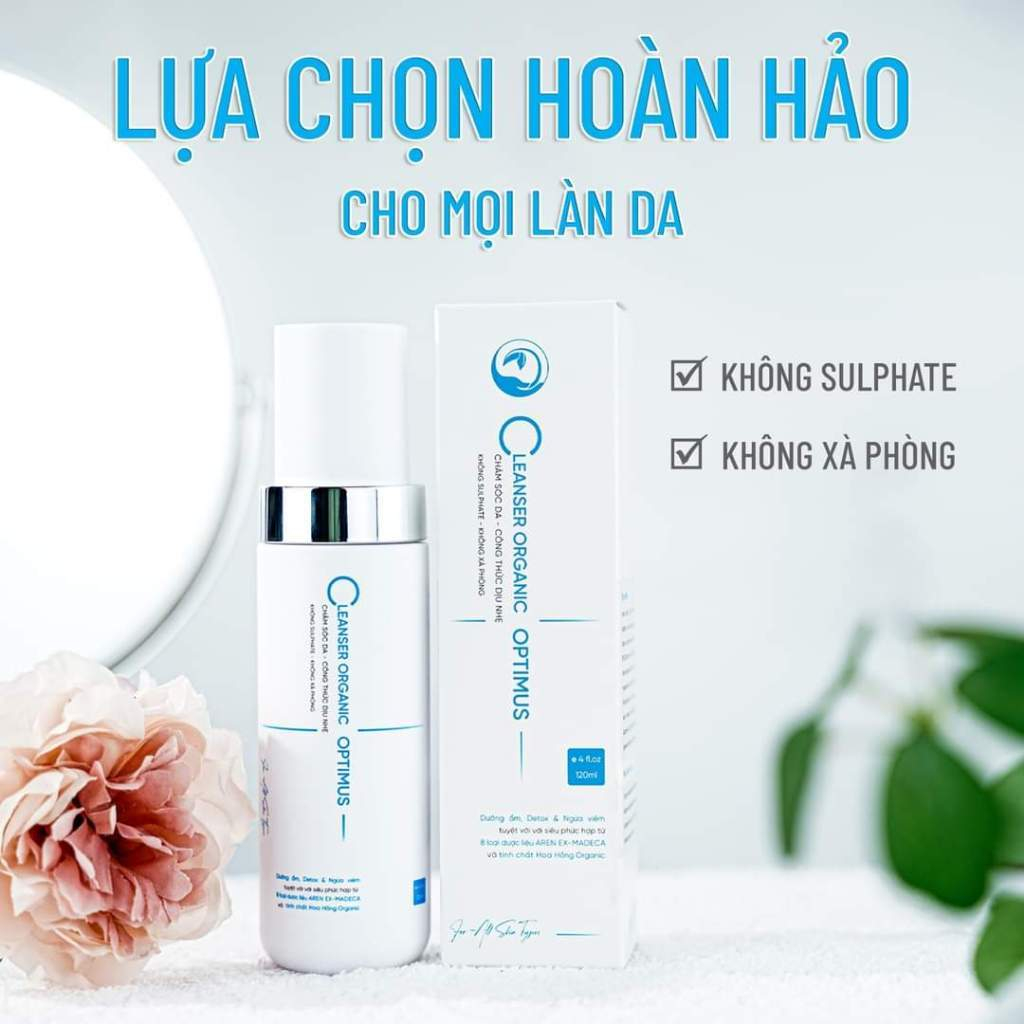 Sữa Rửa Mặt Optimus Thanh mộc Hương 120ml - Làm sạch dịu nhẹ, ngăn ngừa mụn nám